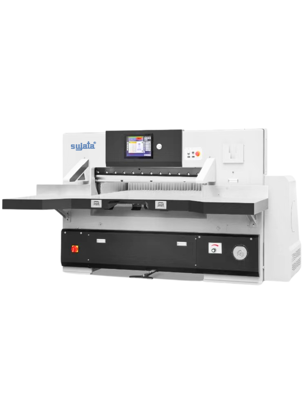 Sujata Double Hydraulic Programmable Paper Cutting Machine Endurance Sujata double hydraulic programmable paper cutting machine endurance